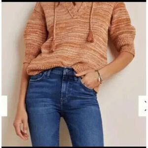 Anthropologie‎ Women Small Brown Carlotta Knit Pullover Sweater